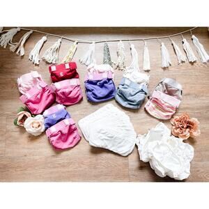 38pc Bulk lot Gdiaper medium cloth diapers + inserts bundle